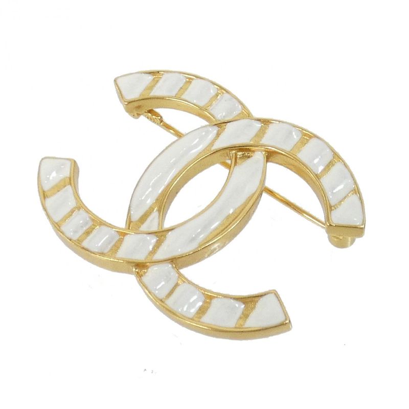 Chanel Brooch White