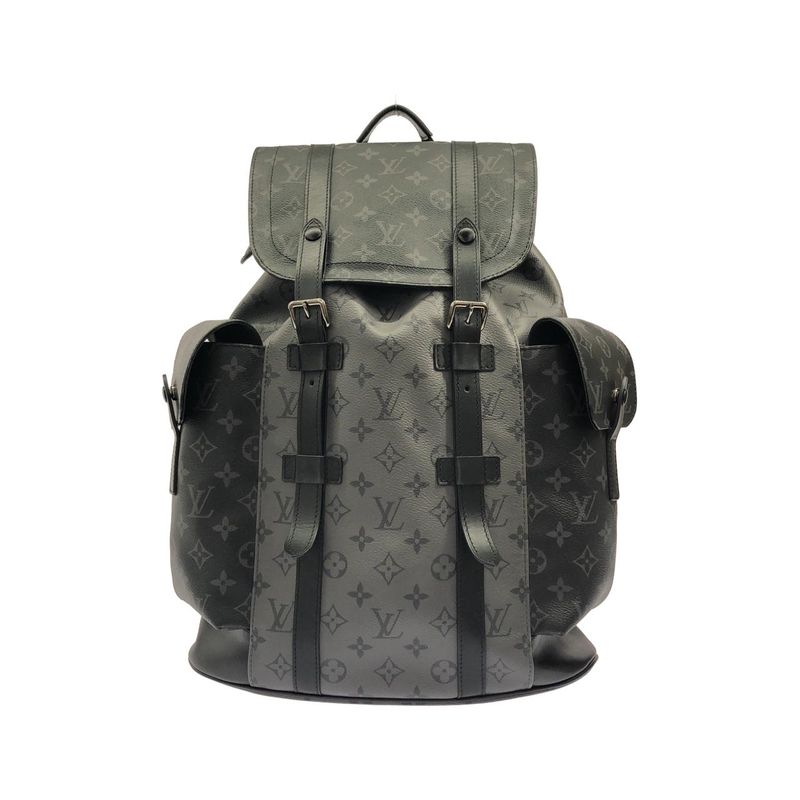 Louis Vuitton Monogram Eclipse Reverse Christopher MM Backpack Gris Black