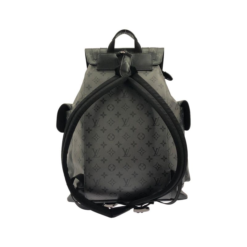 Louis Vuitton Monogram Eclipse Reverse Christopher MM Backpack Gris Black
