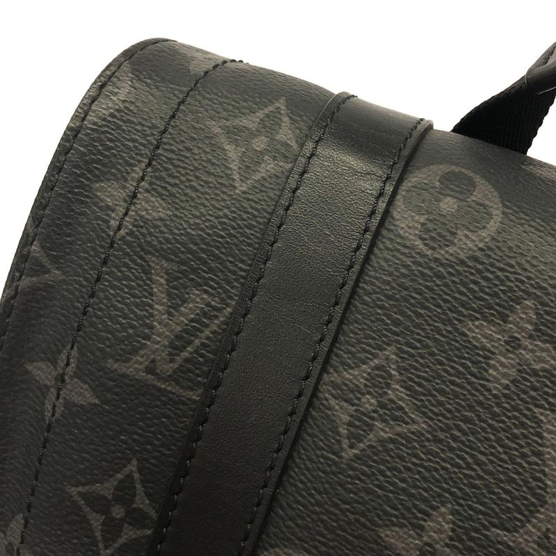 Louis Vuitton Monogram Eclipse Reverse Christopher MM Backpack Gris Black