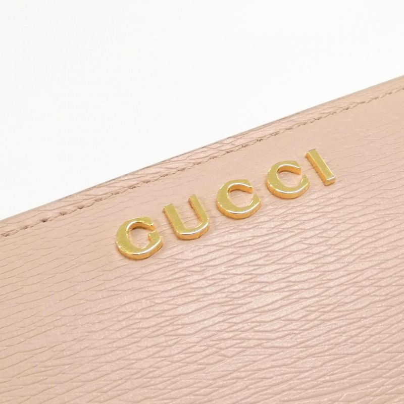 Gucci Wallet Leather Pink Light
