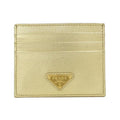 Prada Card Case Gold Platino