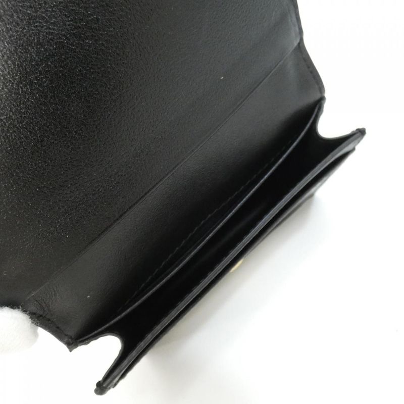 Prada Card Case Gold Nero