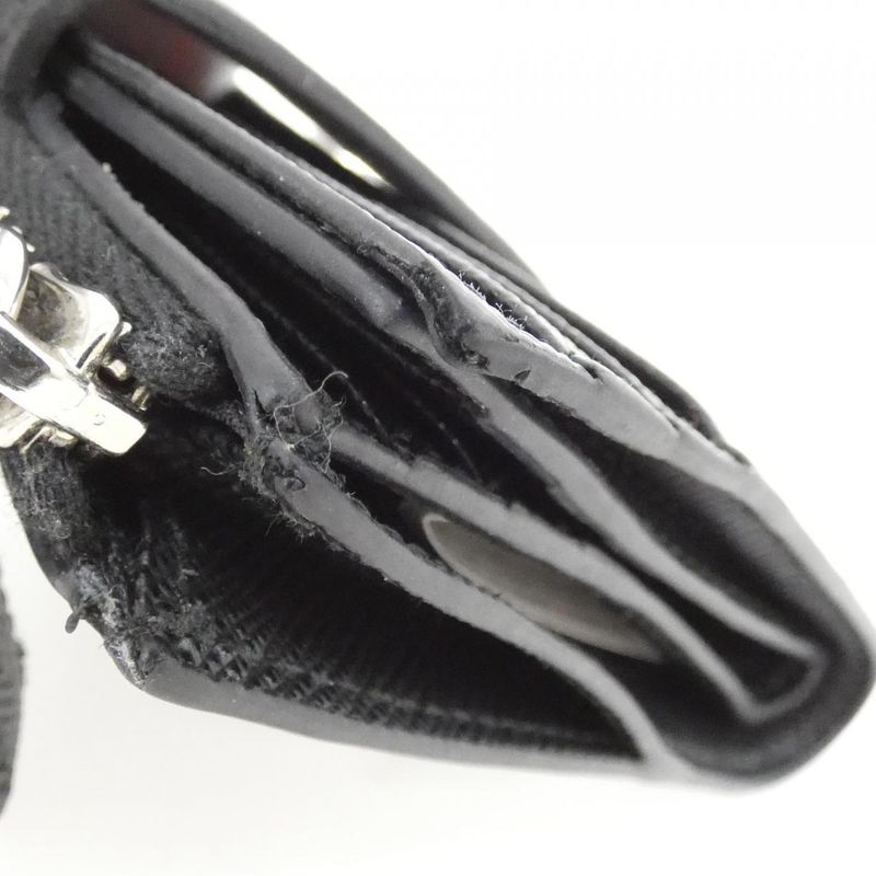 Prada Wallet Silver Nero