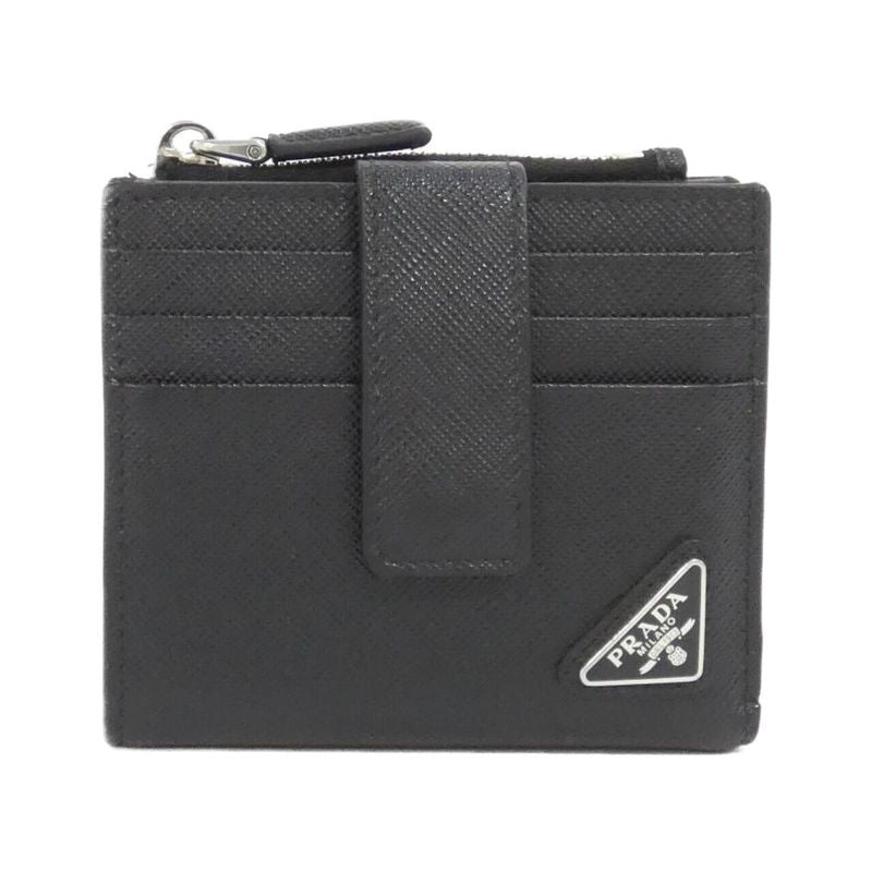 Prada Wallet Silver Nero