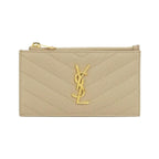 Saint Laurent Coin Case Beige Dark