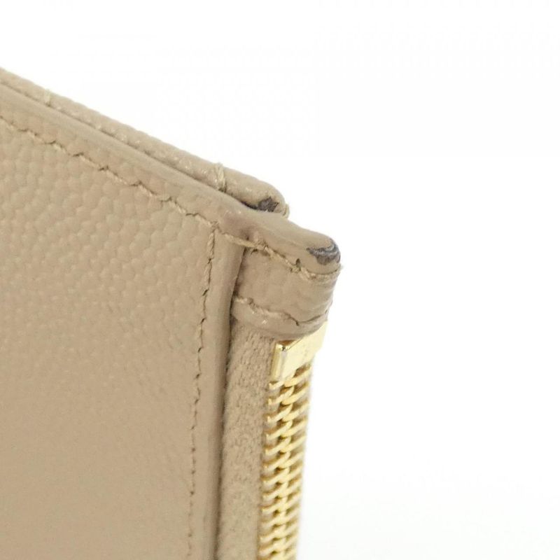 Saint Laurent Coin Case Beige Dark