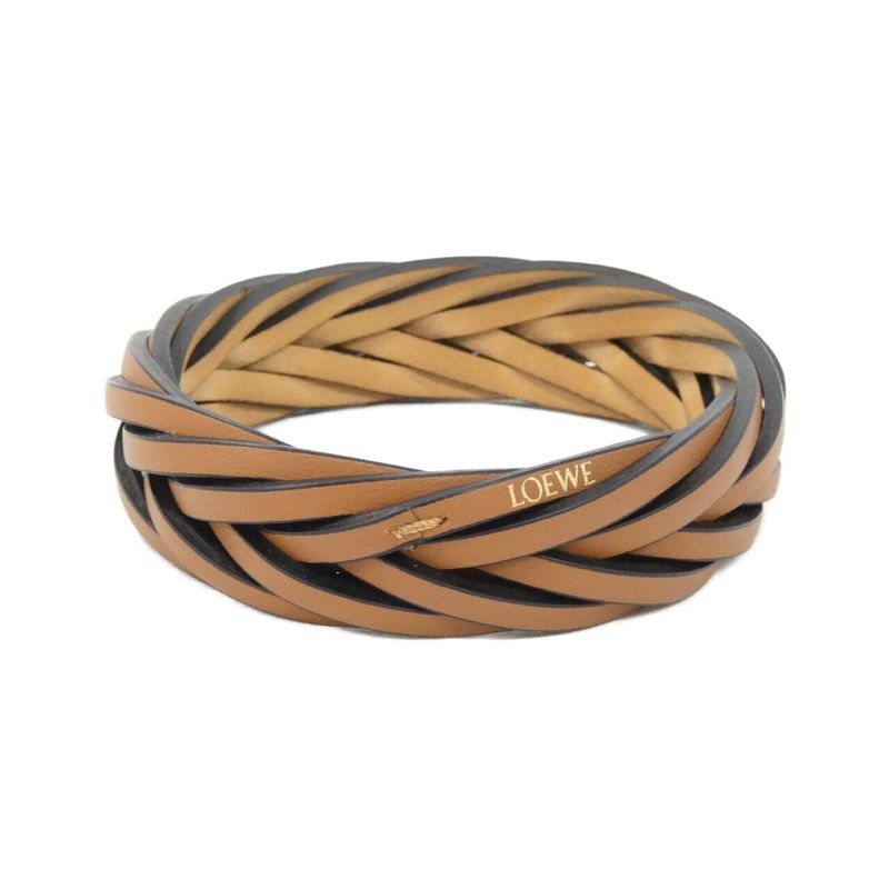 Loewe Braided Bangle Tan