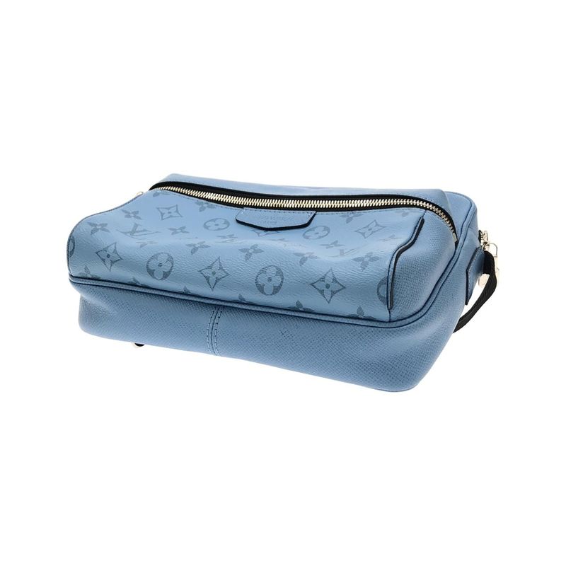 Louis Vuitton Taiga Llama Outdoor Shoulder Bag Denim