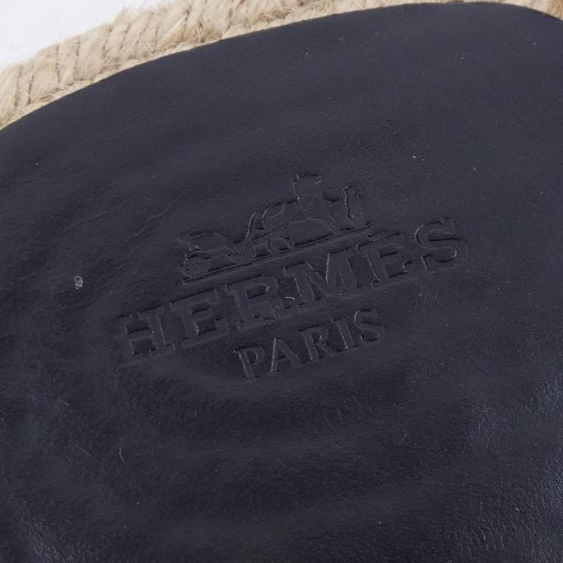 Hermes Antigua Sandals Black 39