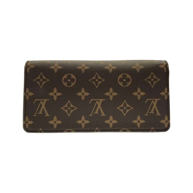 Louis Vuitton Monogram Wallet on Chain Lily Shoulder Bag Marron