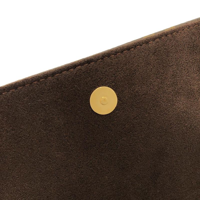 Louis Vuitton Monogram Wallet on Chain Lily Shoulder Bag Marron