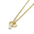 Dior Petit CD Necklace White Gold