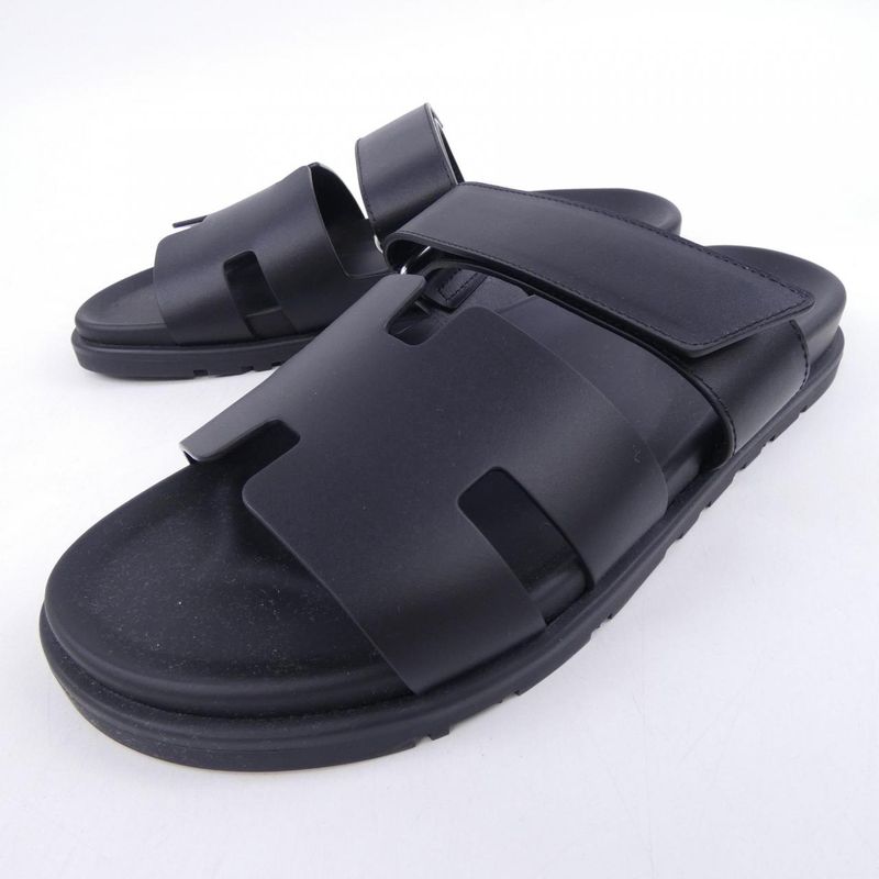 Hermes Chypre Sandals Black 41