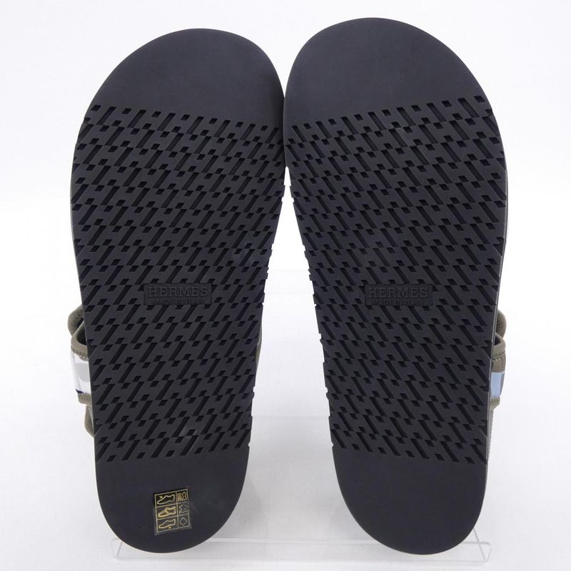 Hermes Sandals Khaki 43