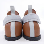 Hermes Giorno Sandals White 42 Gray Brown