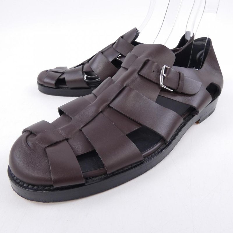 Hermes Sandals Brown 44