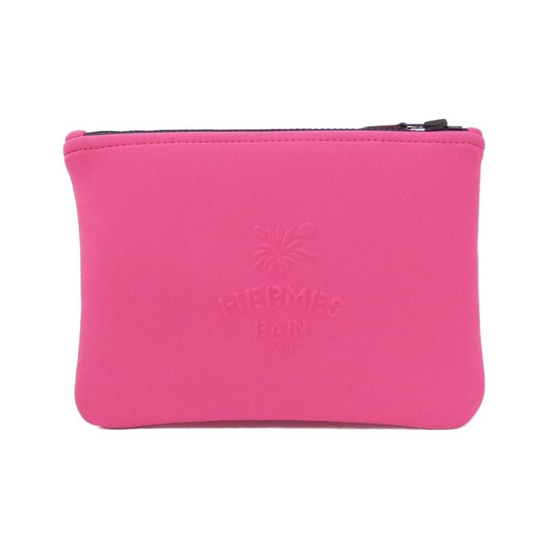 Hermes Neovine Leopard PM Pouch Rose Blogger Black
