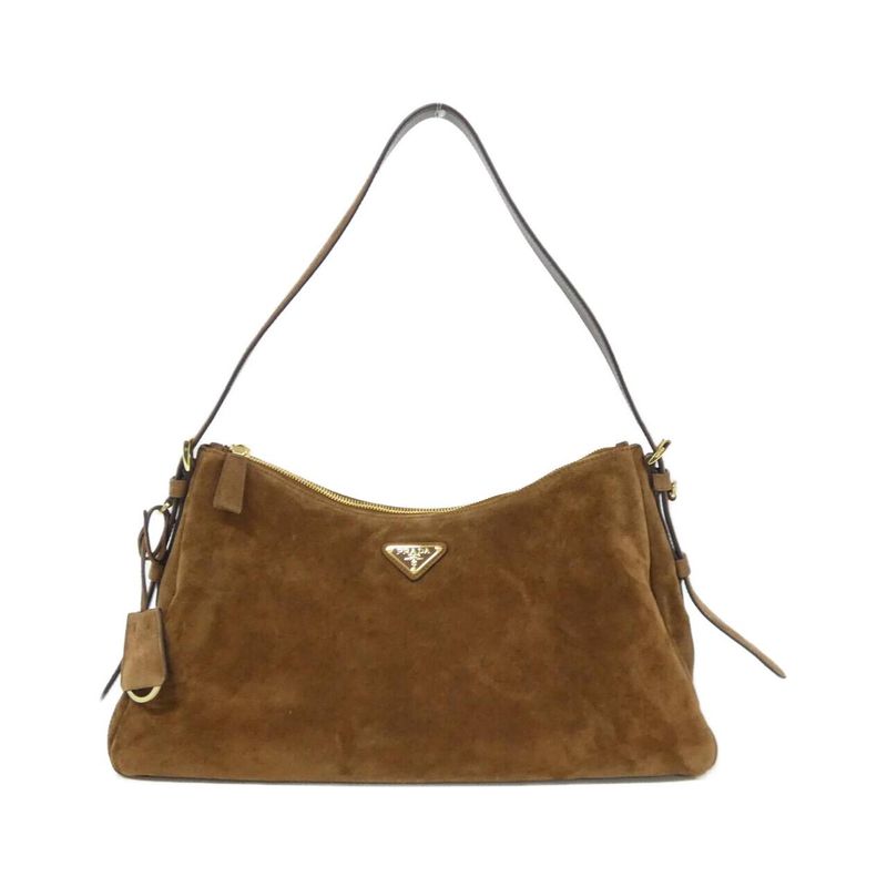 Prada Shoulder Bag Gold Cacao