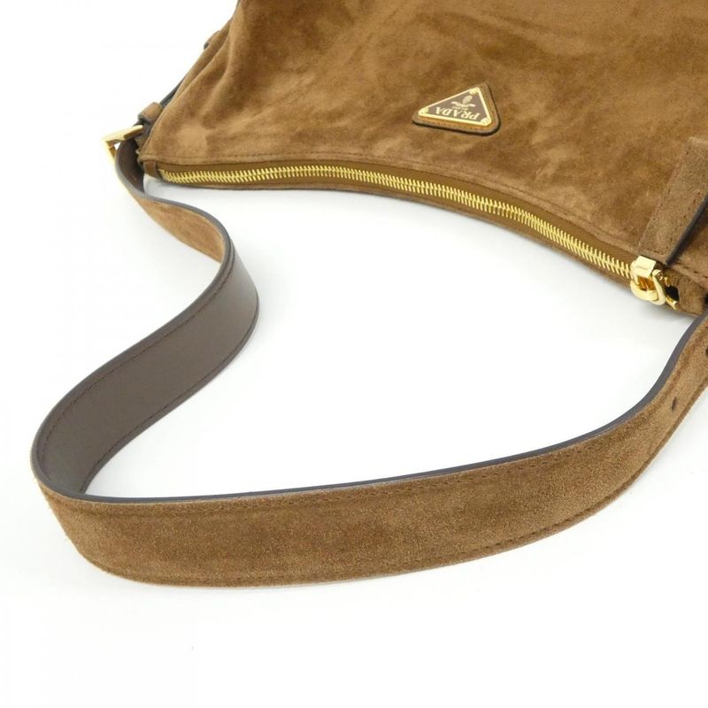 Prada Shoulder Bag Gold Cacao