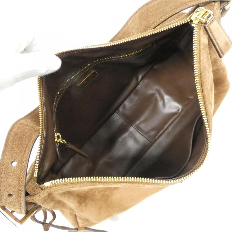 Prada Shoulder Bag Gold Cacao