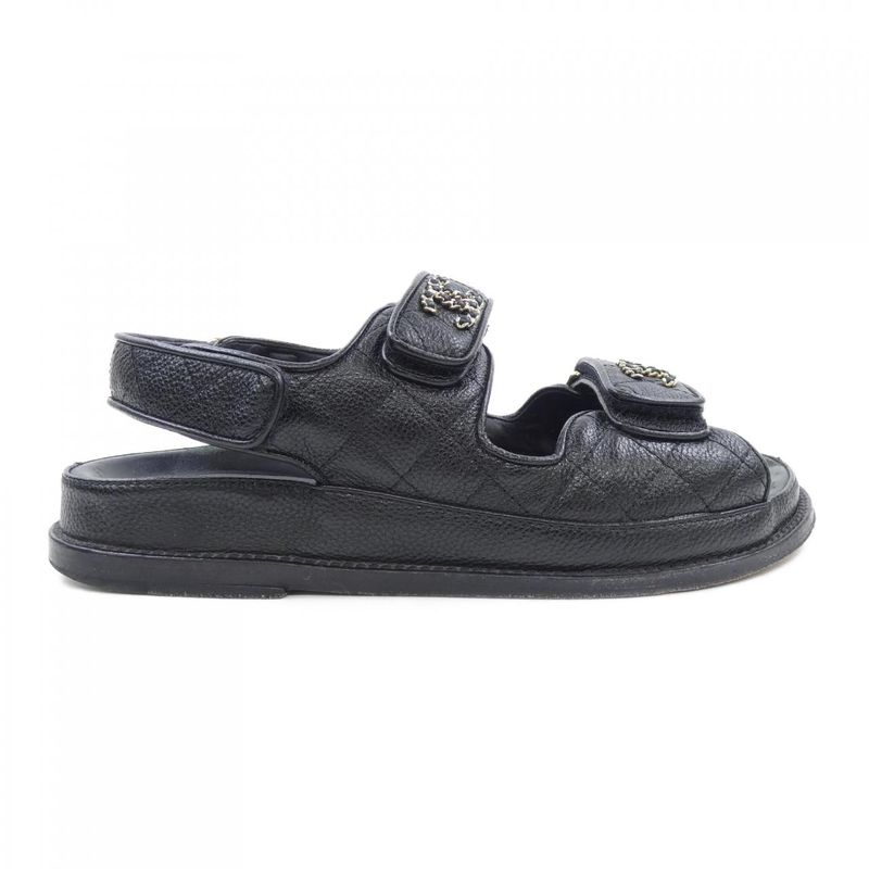 Chanel Sandals Black 36