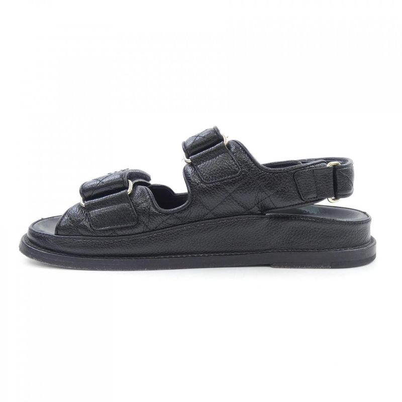 Chanel Sandals Black 36