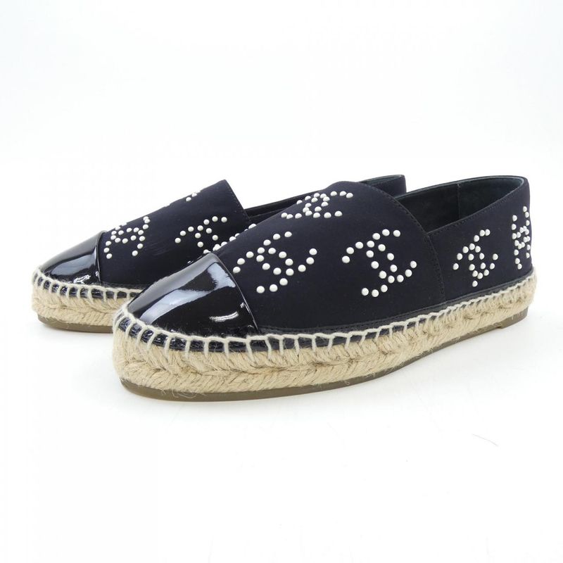 Chanel Espadrilles Shoes Calfskin Patent