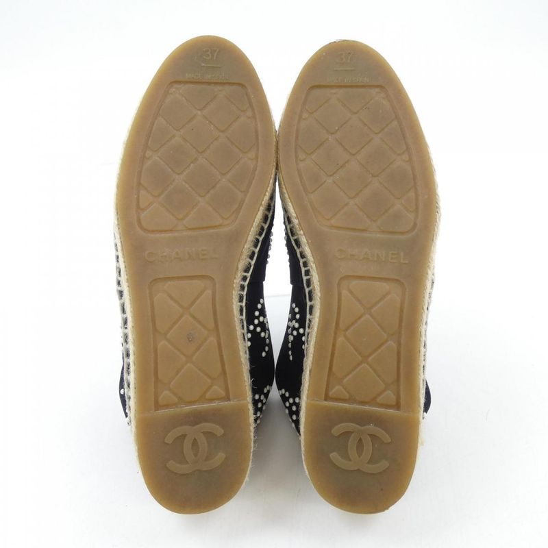 Chanel Espadrilles Shoes Calfskin Patent