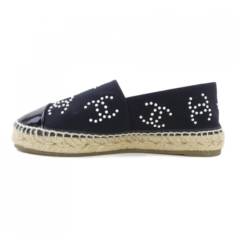 Chanel Espadrilles Shoes Calfskin Patent