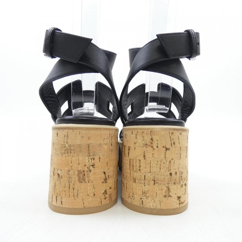 Hermes Avanne Sandals Black 36