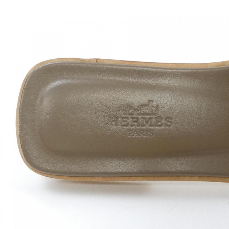 Hermes Oran Sandals Beige 37