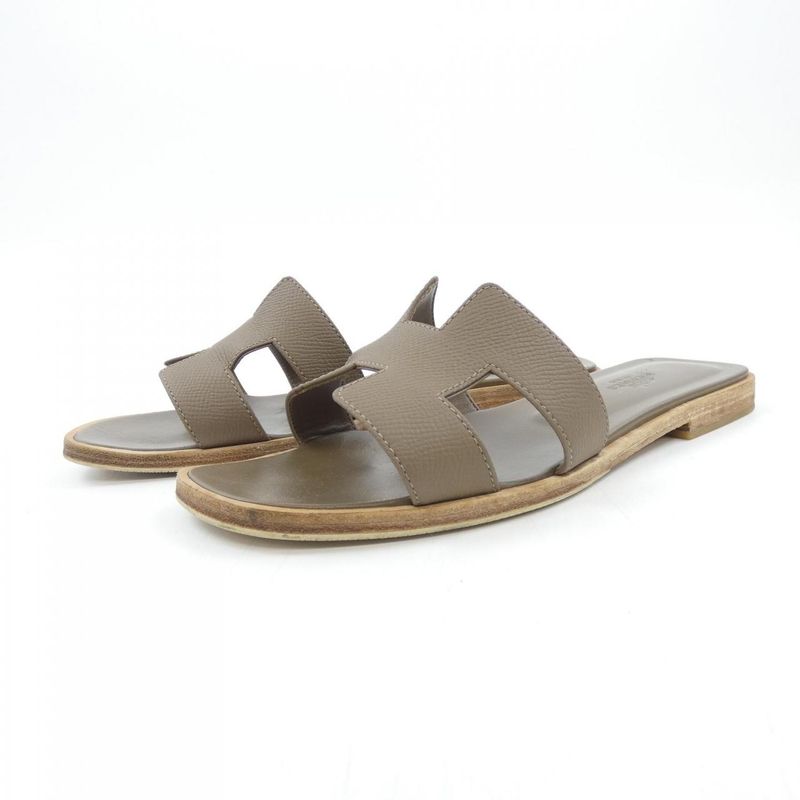 Hermes Oran Sandals Beige 37