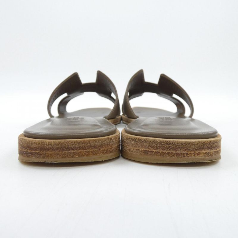 Hermes Oran Sandals Beige 37