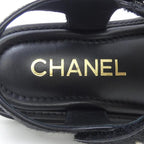Chanel Sandals Calfskin Black