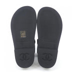 Chanel Sandals Calfskin Black