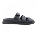Hermes Chypre Sandals Calfskin Black
