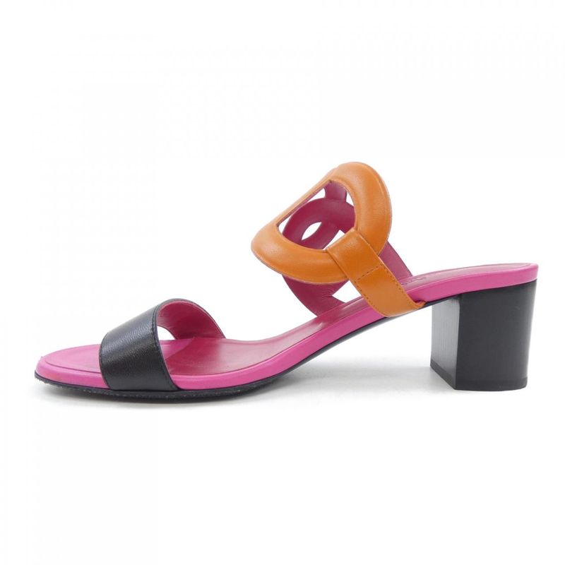 Hermes Sandals Pink 38 Orange