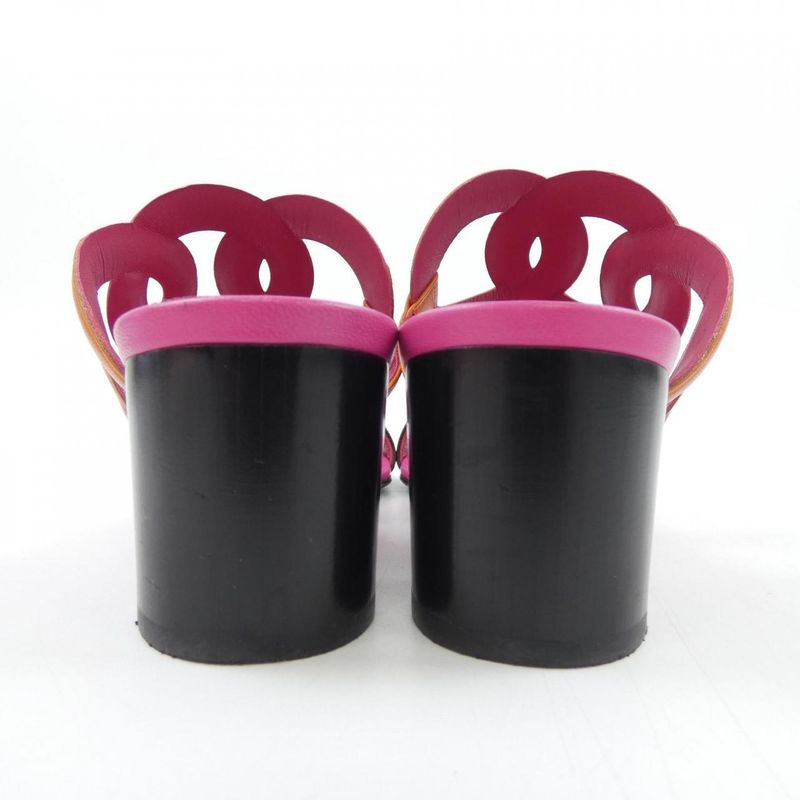 Hermes Sandals Pink 38 Orange