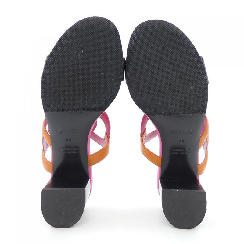 Hermes Sandals Pink 38 Orange