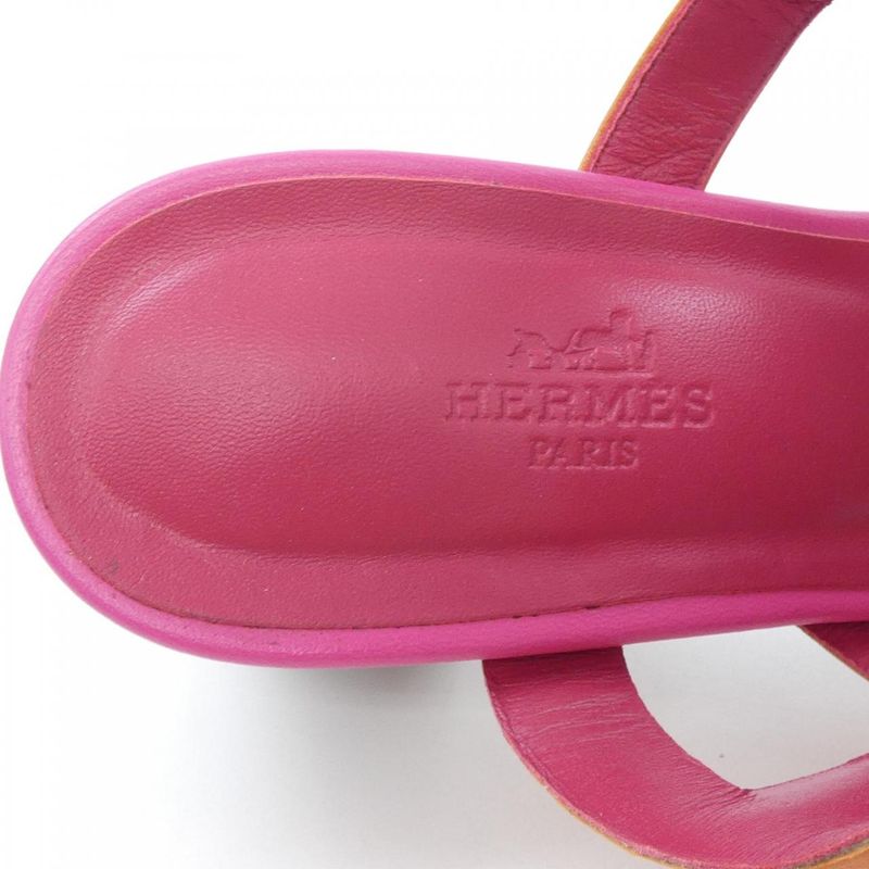 Hermes Sandals Pink 38 Orange