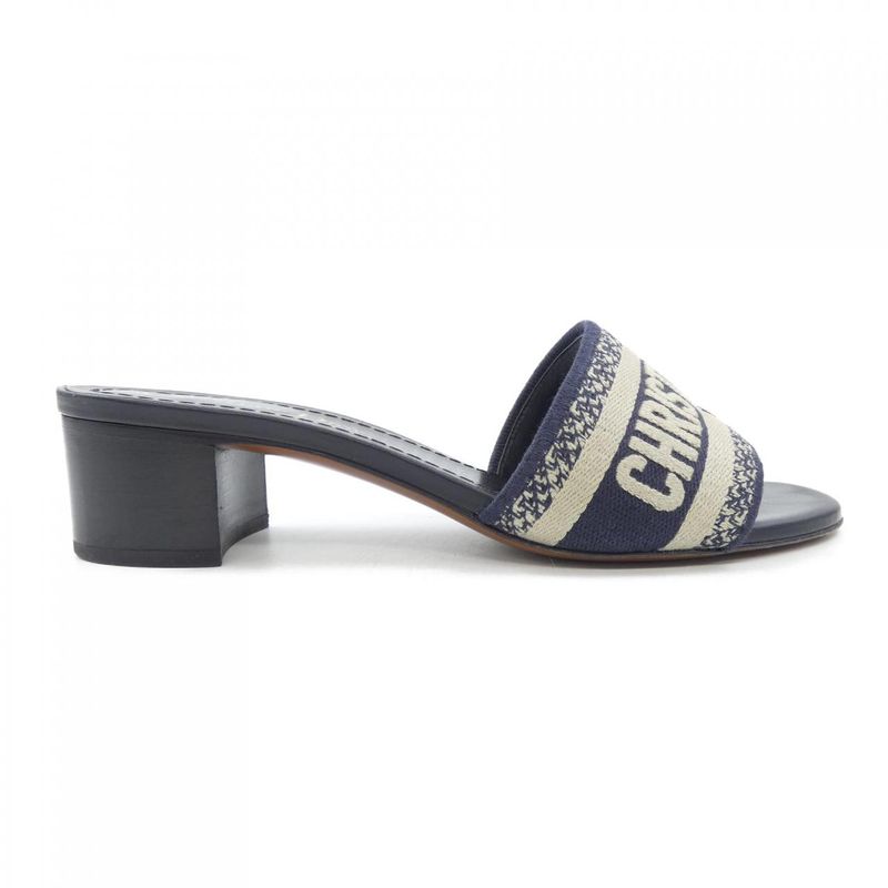 Dior Embroidered Cotton Dway Sandals