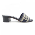 Dior Embroidered Cotton Dway Sandals
