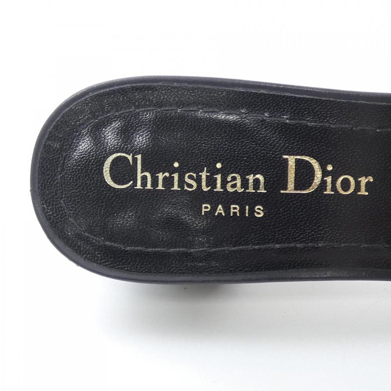 Dior Embroidered Cotton Dway Sandals