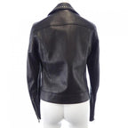 Saint Laurent Leather Jacket Black 36