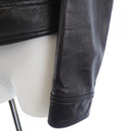 Saint Laurent Leather Jacket Black 36