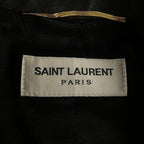 Saint Laurent Leather Jacket Black 36
