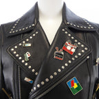Saint Laurent Leather Jacket Black 36