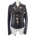 Saint Laurent Leather Jacket Black 36