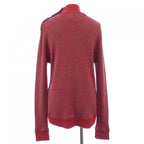 Chanel Knit Top Cashmere Red Gray